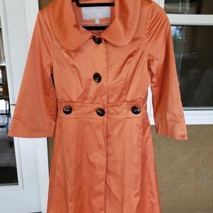 Jessica Simpson Shiny Orange Coat